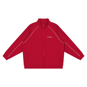 Reflection Striped Raglan Sleeve  Jacket
