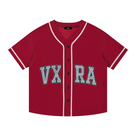 Contrast Piped Button-Up Jersey