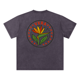 VXRA “Paradise Bloom” Snow-Washed T-Shirt