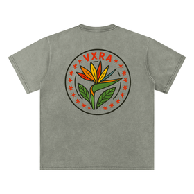 VXRA “Paradise Bloom” Snow-Washed T-Shirt
