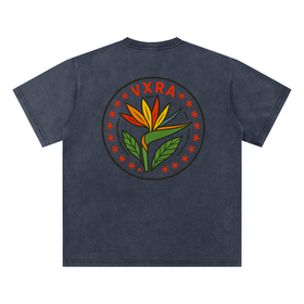 VXRA “Paradise Bloom” Snow-Washed T-Shirt