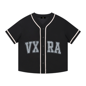 Contrast Piped Button-Up Jersey