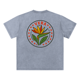 VXRA “Paradise Bloom” Snow-Washed T-Shirt