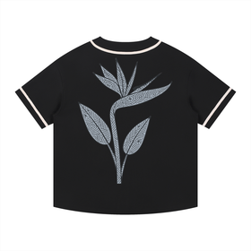 Contrast Piped Button-Up Jersey
