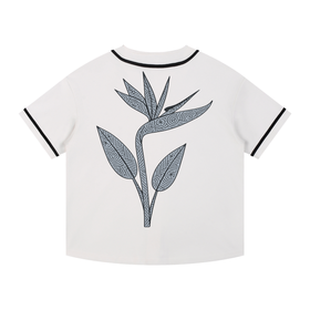 Contrast Piped Button-Up Jersey